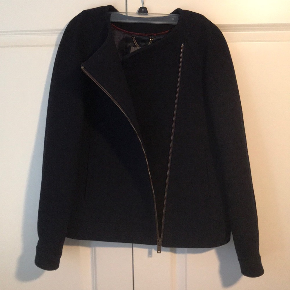 J. Crew Double Cloth wool bomber coat